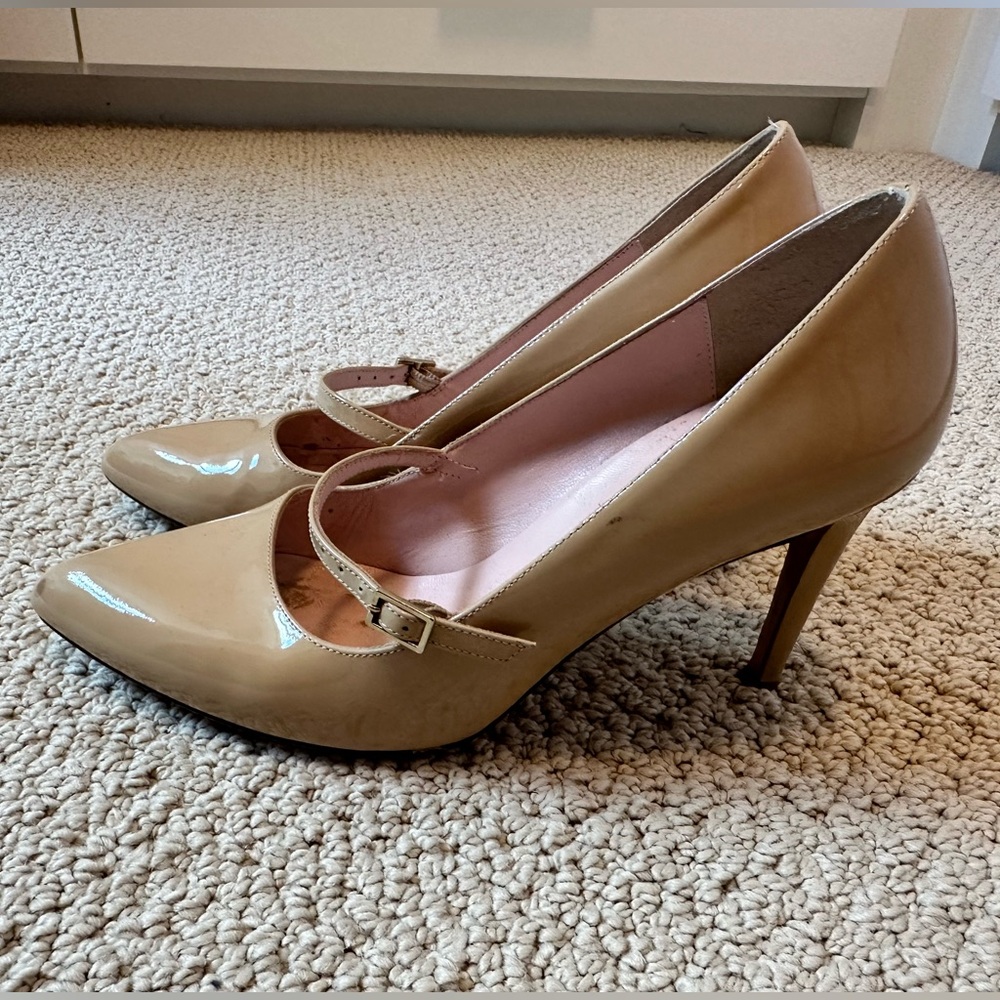 Kate Spade Cream Beige Mary Jane Pumps - Size 7B